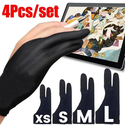 Two-finger Artists Gloves Palm Rejection Gloves For Drawing