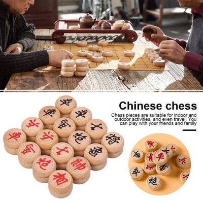 Wooden Chinese Chess Traditional Chinese Xiangqi Chess Set