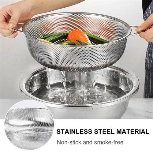 Fine Mesh Colander Stainless Steel Storage Basket Spider