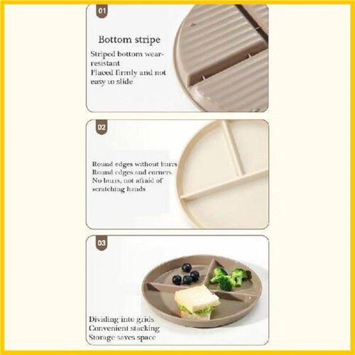 H55A 22cm Microwave Safe Plate Fruit Salad Serving Tray
