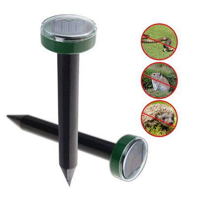 Solar Power ltrasonic Pest Repeller Chaser Gopher Mole Snake