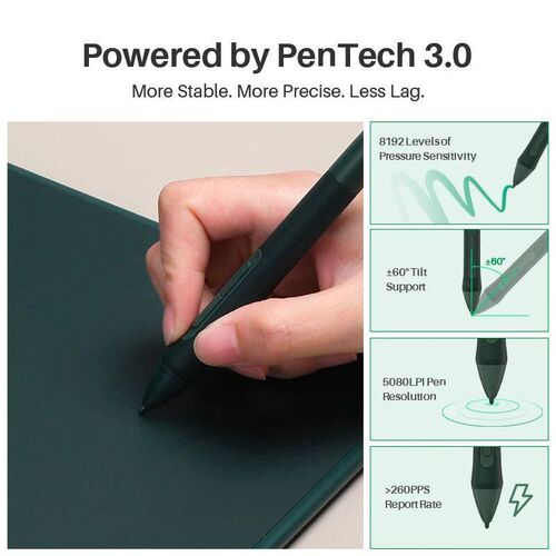 Huion Inspiroy 2 M Graphics Tablets H951P Digital Drawing 8.
