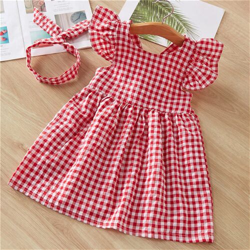 Hot 2023 New Summer Dress Toddler Kids Baby Girls Lovely Bir
