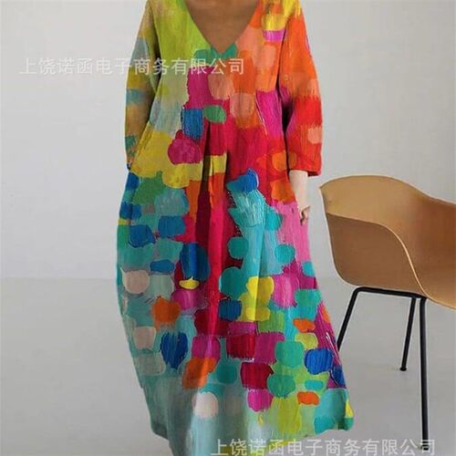2025 Womens Loose Round Neck Fashion High-grade Long Sleeve