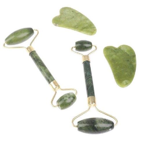 Natural Jade Massage Roller Guasha Board SPA Scraper Stone