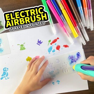 Electric Watercolor Spray Pen Children Hand-painted Color Pa