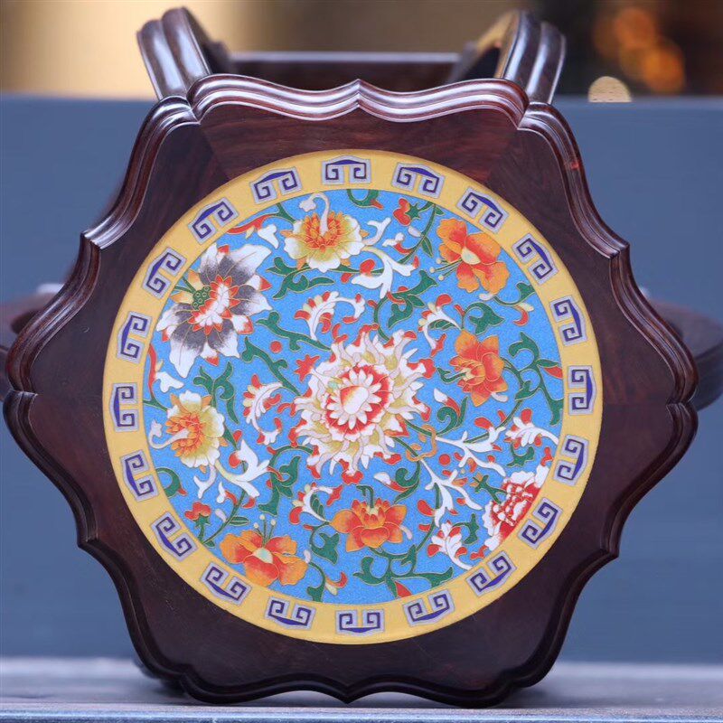 老挝大红酸枝海棠凳圆鼓凳实木交趾黄檀血檀椅凳茶室鼓墩红木家具,住宅家具,红木椅凳,淘宝优惠券,粉丝福利购,淘宝优惠卷