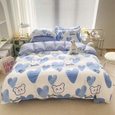 Spring and summer small fresh cotton four-piece cotton 40 si