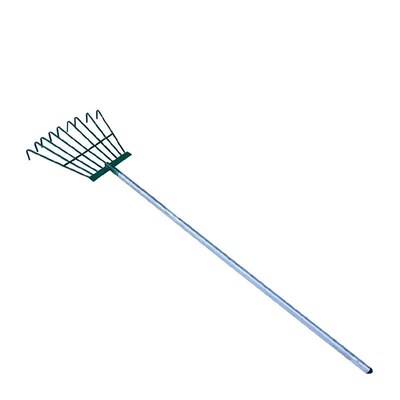 Garden Tool 15m Extended Handle Green Painted Flat Tooth 9Ti