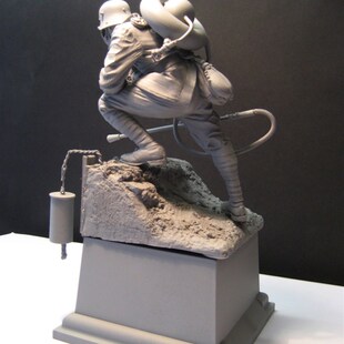 1/16 Resin Model Figure GK, Military theme ,Unassembled and