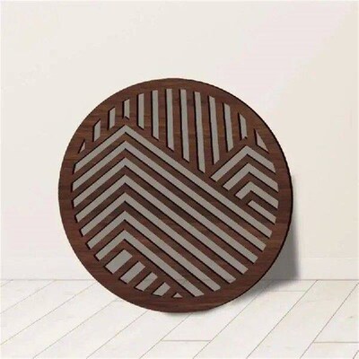 Wood Geometric Wall Decor Modern Wall Art Wooden Nature