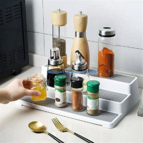 E1PD Practical Space Saver Spice Rack 3-Tiered Seasoning