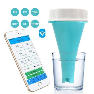 6 in 1 Water Quality Test Meter BT PH CL TDS EC ORP TEMP