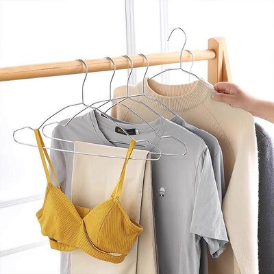 Solid 304 Stainless Steel Clothes Hanger, Thickened for Home