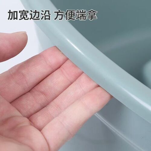 Enlarged and thickened laundry basin for student dormitories