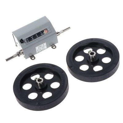 Z96-F Mechanical Length Distance Meter Counter Double Rolli