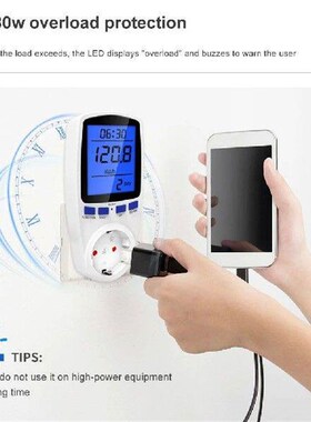 Digital LCD Power Meter Wattmeter 220V 110V AC  Backlight