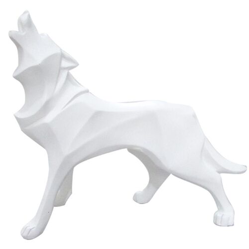 Nordic style resin crafts Wolf Totem home gifts simulated an