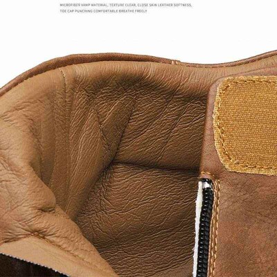 Retro Mens Boots Luxury Casual Men Chelsea Boots Motorcycle