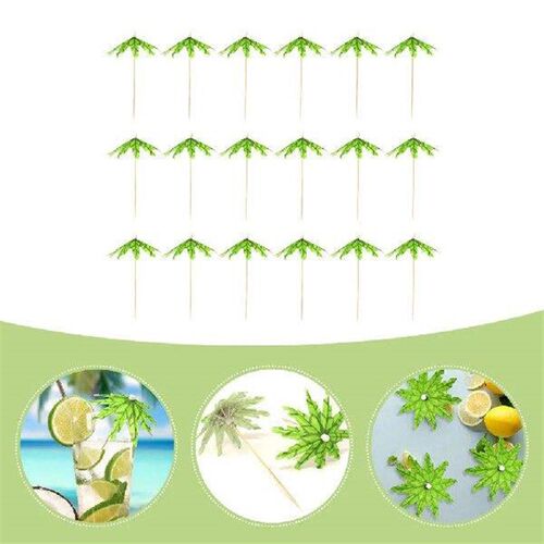 20 Pcs Fruit Stick Party Picks Decorative for Cocktail