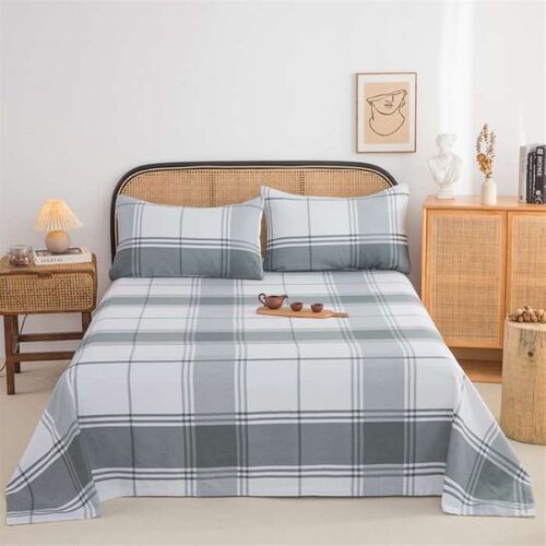 New cotton old coarse cloth bed sheet three-piece soft mat c