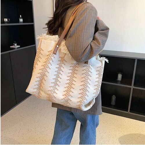 GLMAHUA Casual Top-Handle Bags Large Tote Beach Bag Shopping
