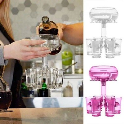Party Bartending Set Acrylic Party Pourer Holder Six