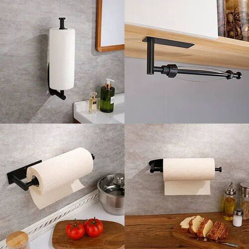Stainless Steel Paper Towel Holder Punch-free Bathroom Toile
