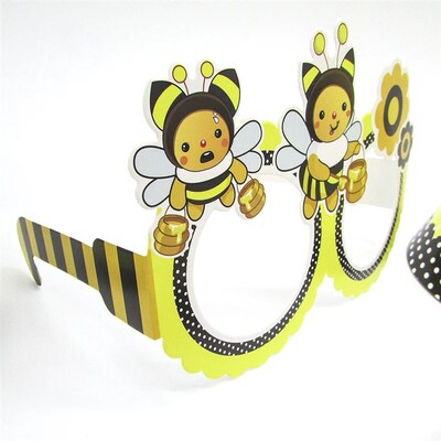 6pcs Cartoon bumble bee Party Disposable Tableware Cups Plat