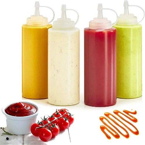 1Pc Condiment Squeeze Bottles 240/360/500/680ml,For Ketchup