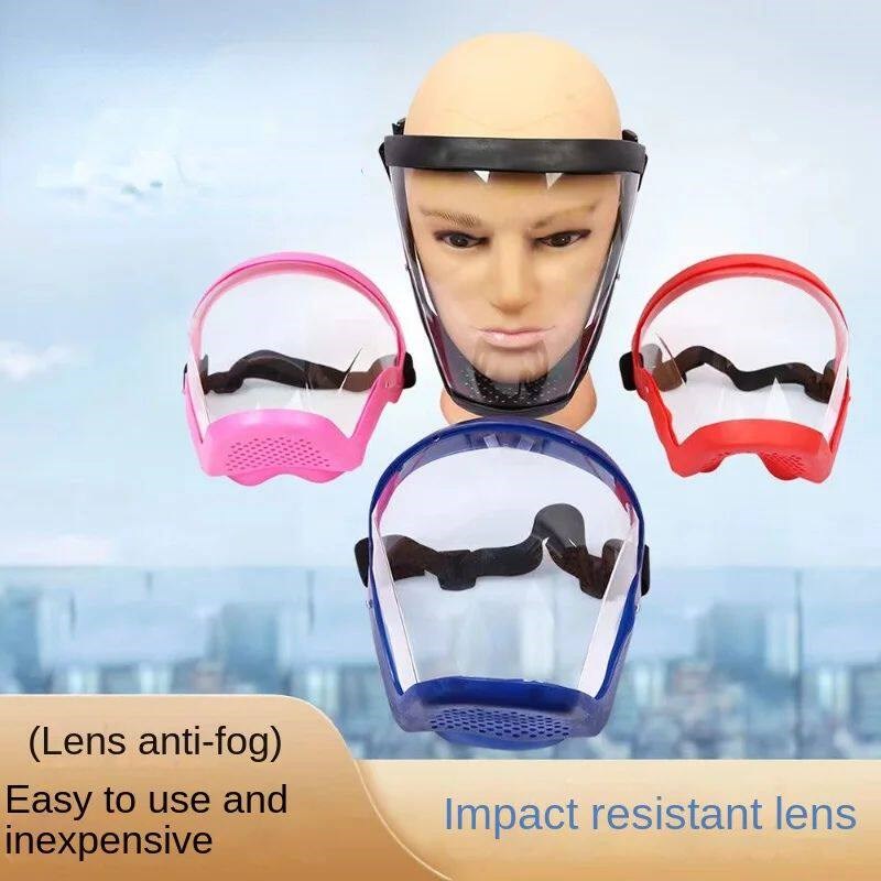 1pcsBlack Kitchen Anti-splash Face Mask Transparent Full Fac图片