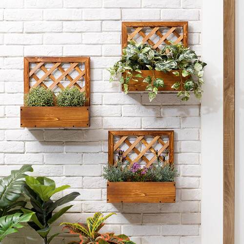 Shelf solid wood landing balcony room meaty flower pot 花架