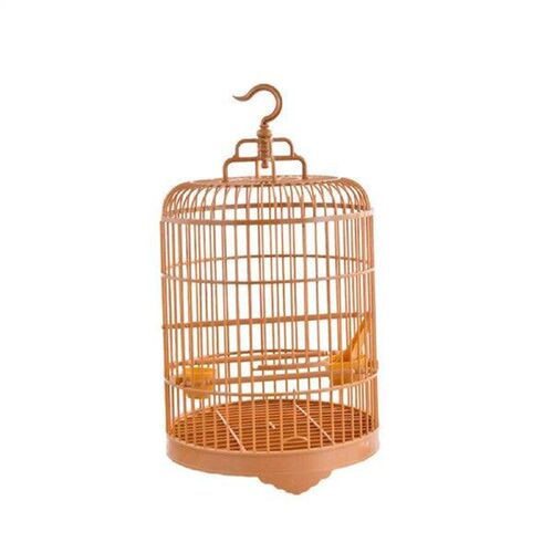 Bird Cage with Food Cup Round Durable Bird House for Canary