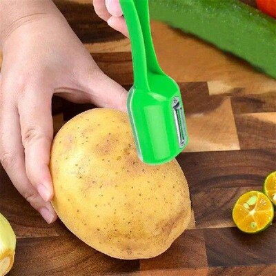 Fruit Peeler With Storage Box Fruit Stripper For Kitchen