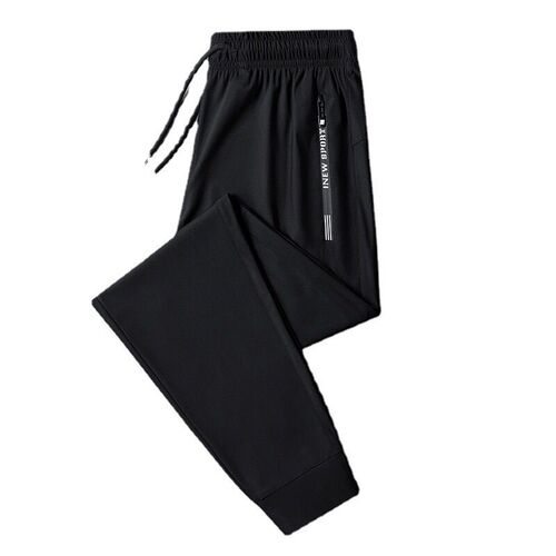 Spring an Summer New Ice Silk Pants Mens Thin Elastic Casua