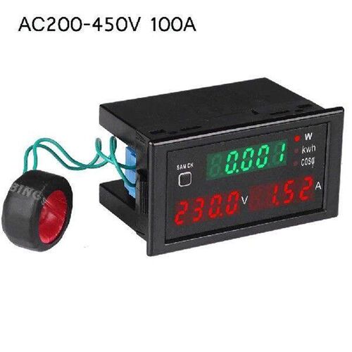 SPM001LED Voltmeter Ammeter AC80-300V AC200-450V 100A