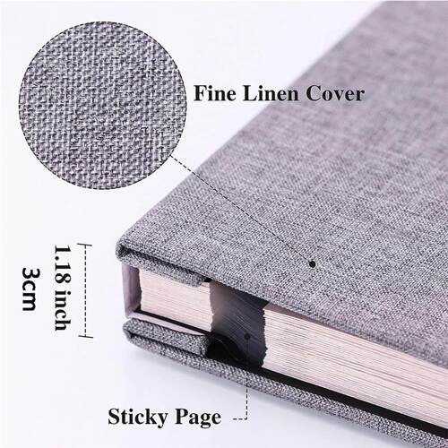 Solid Color Large Photo Album Self Adhesive Bookshelf Albums