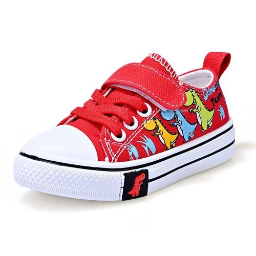 Children cartoon canvas shoes boys and girls casual low-top