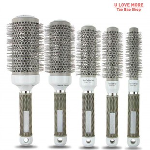 6 Size Hair Brush Nano Hairbrush Thermal Ceramic Ion Round B
