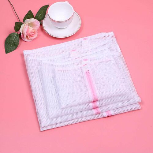 3 Size Mesh Laundry Bag Polyester Home Organizer Coarse Net