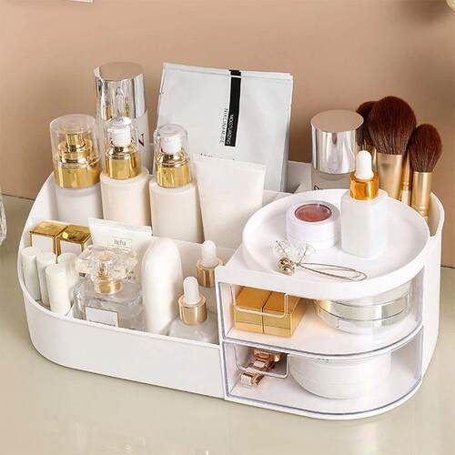 Cosmetic Storage Box With Drawer, Skin Care Product Countert