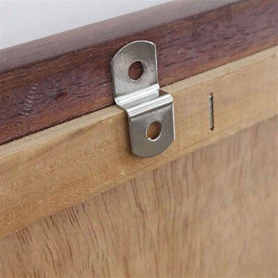 120 Pcs Mirror Hanging Kit Corner Code Table Clips