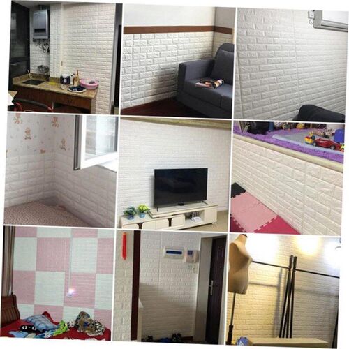 Self-adhesive wall sticker wallpaper bedroom warm cement wal