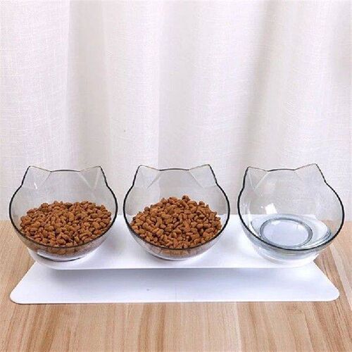 Cat Dog Feeder 15 Tilted Raised Drinking Water Bowl for
