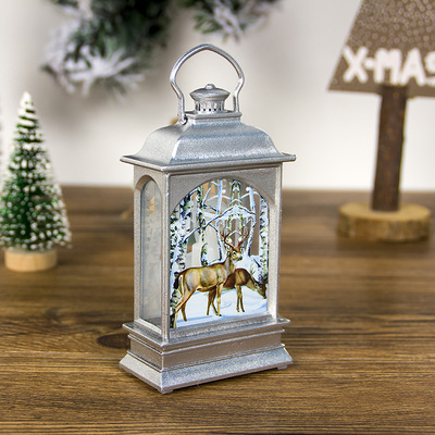 Christmas decorations portable Christmas lights painted tran
