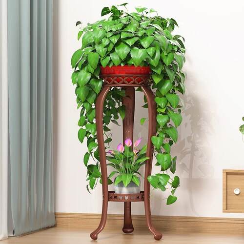 Flower Pot Holder Metal Shelves Plant Stand Display Indoor