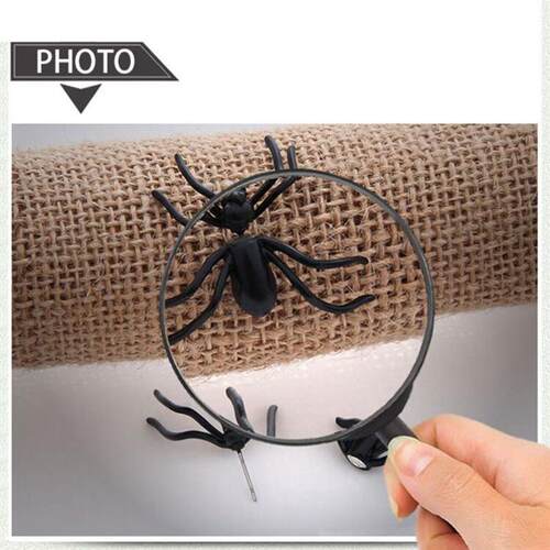Halloween Decoration 1Piece 3D Creepy Black Spider Ear