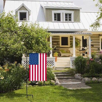Garden Flag Stand Garden Flag Pole Holder with Clip and