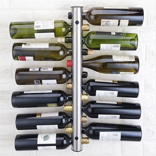 OOTDTY Creative Design Wine Holders Stainless Steel 8 Bottle