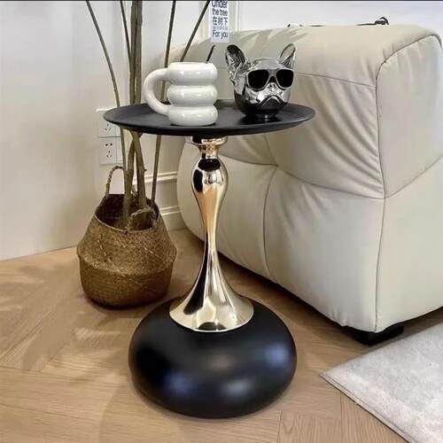 Nordic Metal Coffee Tables Mobile Portable Side Table Living